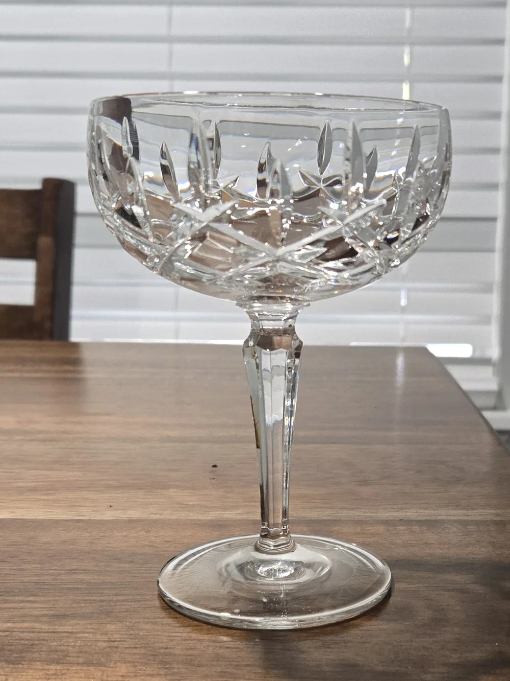 Gorham Princess Anne Clear Cut Crystal Champagne Coupe